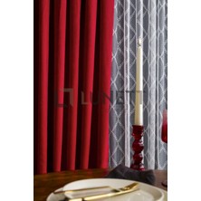 Vera Concept Store Bordo Pilesiz Ekstraforlu Düz Dikim Fon Perde Tek Kanat 9206 Lntdz, 160 x 240