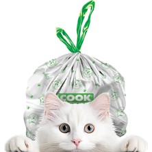 Vera Concept Store Kedi Tuvaleti Büzgülü Çöp Torbası, 55 x 30 Cm, 20 Yaprak, Sabun Kokulu, Beyaz