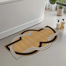 Vera Concept Store Banyo Paspası, Yumuşak Banyo Halısı, Kaymaz Dot Tabanlı, Su Emici, Makinede Yıkanabilir - 80 x 150 cm