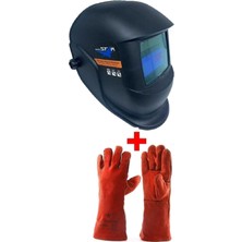 Vera Concept Store Karona Otomatik Kararan Kaynak Maskesi Gözlüğü Kaynakçı Eldiveni E-072 Kaynak Eldiveni