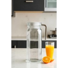 Vera Concept Store Lumine Buzdolabı Kapağına Sığan Cam Sürahi Karaf 1,15 Litre