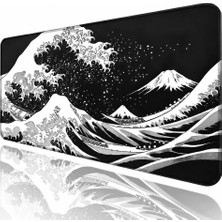 Vera Concept Store 8 Farklı Desenli Baskılı Model Black Deer Xxl Gaming Mouse Pad 90X40 cm – Dikişli Kenar, Kaymaz Taban, Dijital Tasarım, Hassas Takip, Ultra Geniş Oyun