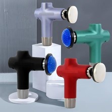 Vera Concept Store Yeni Nesil Masaj Aleti Isıtmalı Derin Doku Kas Masaj Tabancası Masajı 20W Type-C Hızlı Şarj Girişli 6 Farklı Masaj Başlıklı CVR711 Kırmızı (CVR711 - K