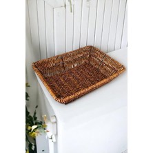 Vera Concept Store Hasır Rattan Ekmeklik Ekmek Sepeti Dikdörtgen 26 * 19CM