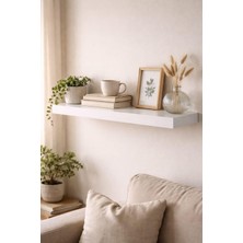 Vera Concept Store Tekli Uçan Duvar Rafı Set Gizli Raf- Beyaz - 30X40