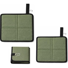 Vera Concept Store Microcase Piknik Kamp Balıkçılık Outdoor Için Katlanır ve Taşınabilir Minder 34X36 cm 2 Adet AL5563 (Yeşil)