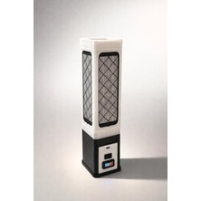 Vera Concept Store Ambiyans LED Lamba – Şarjlı Kablosuz, 2600 Mah Batarya, Type-C Şarj, LED Şarj Göstergesi, Modern Dekoratif Gece Lambası, Sıcak Işık, Masa & Sehpa Için