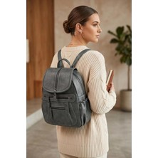 Vera Concept Store GK48 Bayan Sırt Çantası Kadın El Saplı Çanta Günlük Su Geçirmez Spor Seyahat Tatil Anne Bebek Gri