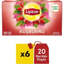Vera Concept Store Kuşburnu Bitki Süzen Poşet Çay 20LI x 6 Adet