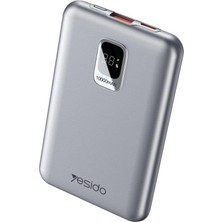 Vera Concept Store YP46 10.000 Mah 22.5W Dijital Göstergeli Usb3.0 Pd Hızlı Şarj Powerbank - Siyah