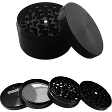 Vera Concept Store Efotech Grınder Parçalayıcı Metal Baharat Öğütücü Herb Spice 4 Katmanlı 40MM / 50MM / 63MM (Sıyah, 75MM)