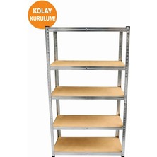 Vera Concept Store Hafif Yük Rafı 5 Katlı Galvaniz