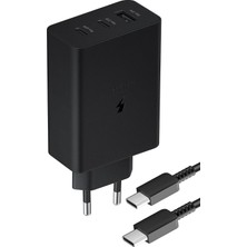 Vera Concept Store Poco C40, C61, C65, F3, F4, F5, F6, X7 Pro ile Uyumlu 65W Pd Usb-C Hızlı Şarj Aleti Seti, Siyah