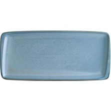 Vera Concept Store Bonna Sky Moove 35CM 2 Adet Porselen Dikdörtgen Tabak Seti Mavi
