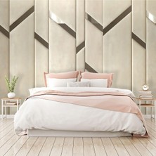 Vera Concept Store Duvar Kağıdı Lüks Yatak Odası Için Baza Başlığı Görünümlü 3D Duvar Paneli, 250 x 100
