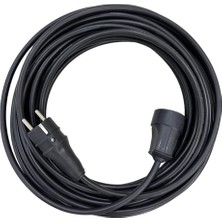 Vera Concept Store 30 Metre 3x2,5 mm Cca Ttr Tekli Siyah Renk Topraklı Kauçuk Seyyar Elektrik Kablosu