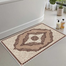 Vera Concept Store 2'li Set Banyo Paspası, Yumuşak Banyo Halısı, Kaymaz Dot Tabanlı, Su Emici, Makinede Yıkanabilir - 50X60-60X100 cm