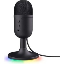 Vera Concept Store USB Streaming Mikrofon Pc Podcast Twitch Discord Asmr Youtube Playstation 5 Kondansatörlü Oyun Mikrofonu Yayıncı Masaüstü Rgb Aydınlatmalı