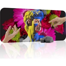 Vera Concept Store Maksimalizm Oyuncu Gaming Mouse Pad Kauçuk Kaymaz Taban Mousepad (V4, 70X30 Xl)