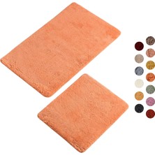 Vera Concept Store Banyo Paspası Seti, 2 Parça, Dekoratif Banyo Halısı, El Yapımı, %100 Akrilik, Makinede Yıkanabilir, Kaymaz Alt Yüzey, Emici, Uzun Ömürlü ve Şık, Turun
