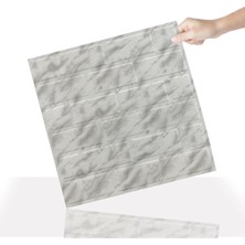 Vera Concept Store 3 Boyutlu Duvar Paneli Kabartmalı Metro Desenli Pvc 41X41 Cm/ 6 Adet /1 M²