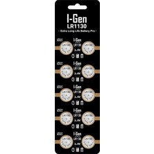 Vera Concept Store I-Gen Batteries LR1130 1.5V Alkalin Düğme Pil (AG10, L1131, 389) 10'lu Paket