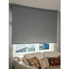 Vera Concept Store Beyazıt Tekstil Gri Stor Perde Mat Kalın Keten Kumaş Alüminyum Kasa Gri 160 x 200 BYZT398