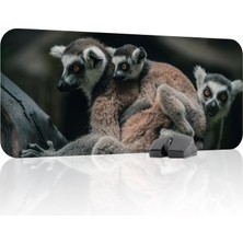 Vera Concept Store Lemur Oyuncu Gaming Mouse Pad Kauçuk Kaymaz Taban Mousepad (V4, 70X30 Xl)