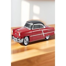 Vera Concept Store 1952 Lincoln Capri Model Retro Araba Bluetooth Hoparlör Fm Radyo USB Tf Aux Destekli Speaker, Kırmızı