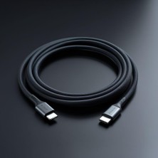 Vera Concept Store 2 Metre Power Delivery Lightning Şarj Kablosu (Siyah)