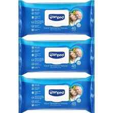 Vera Concept Store Canped Hasta Vücut Perine Temizleme Islak Mendil Havlu 48 Yaprak Xl (3 Lü Set) Plastik Kapaklı