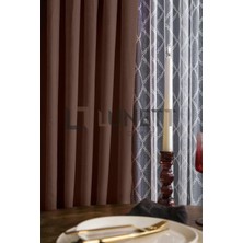 Vera Concept Store Kahverengi Seyrek Pileli 1x2 Fon Perde Tek Kanat 9249 Lntsy, 60 x 240