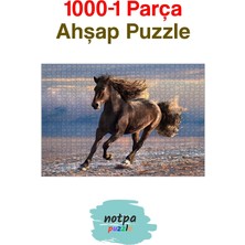 Vera Concept Store Ahşap Puzzle 1000 Parça Yetişkinler Için Sahilde At 50CMX70CM, Sahilde At