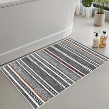Vera Concept Store 2'li Set Banyo Paspası, Yumuşak Banyo Halısı, Kaymaz Dot Tabanlı, Su Emici, Makinede Yıkanabilir - 40X60-50 x 80 cm