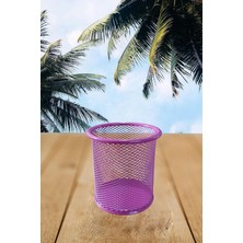 Vera Concept Store Seyfikirtasiye Masaüstü File Metal Kalemlik, 10 Cm, Pembe