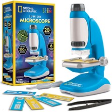Vera Concept Store Çocuklar Için National Geographic Junior Mikroskopu - Kit 250 Kata Kadar Büyütme Elde Taşınabilir Mini Ataşman Içerir, 12 Kaydırak, Laboratuvar Kılavu