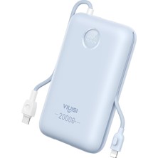 Vera Concept Store Dahili Kablo ile 20000MAH Güç Bankası (Mavi)