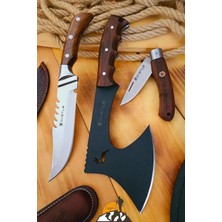 Vera Concept Store Ceviz Sap Outdoor Balta Kamp Bıçağı Çakısı Piknik Bıçak Çakı Mutfak Şef Bıçağı Kılıflı (Kmp-10)