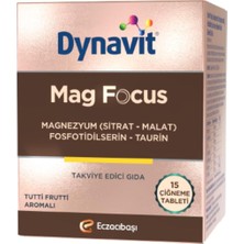 Vera Concept Store Mag Focus 15 Çiğneme Tab - Magnezyum Malat & Sitrat, Fosfotidilserin, B6 & B12 Vitamini - Odaklanma
