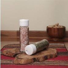 Vera Concept Store 's Pine 2li Tuzluk Biberlik Seti, Beyaz Kapaklı Cam Baharatlık