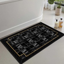 Vera Concept Store 2'li Set Banyo Paspası, Yumuşak Banyo Halısı, Kaymaz Dot Tabanlı, Su Emici, Makinede Yıkanabilir - 50X60-60X100 cm