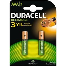 Vera Concept Store Duracell Şarj Edilebilir Aaa Ince Pil 750 Mah 2'li