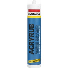 Vera Concept Store Soudal Acryrub Siliconized Akrilik Mastik – Antrasit Gri | Boyanabilir & Silikonlu Derz Dolgu | Iç Cephe Sızdırmazlık ve Tamir Silikonu
