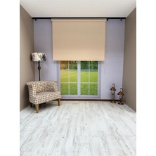 Vera Concept Store Stor Perde Ithal Mat Polyester Koyu Krem P1100 40 x 200