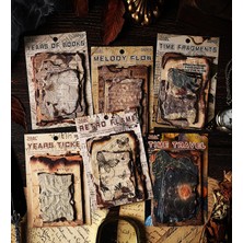 Vera Concept Store Vintage Tarzı Retro Scrapbook Kağıt Seti (28 Parça)