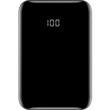 Vera Concept Store 10000 Mah Taşınabilir Powerbank, Çift USB Çıkışlı (2.1A Hızlı Şarj), LED Dijital Ekranlı, Ultra Ince ve Hafif 180 G, Telefon ve Tablet Uyumlu (Siyah)