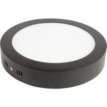 Vera Concept Store CT-5235 18 Watt Sıva Üstü Yuvarlak Siyah Kasa LED Panel Armatür 6400K Beyaz