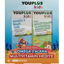 Vera Concept Store Kids Multi Vitamin ve Mineral Kompleksi 150ML Şurup & Youplus Kids Omega 3 Balık Yağı 150ML Şurup - 2 Kutu Avantajlı Paket