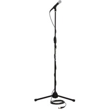 Vera Concept Store SM58 Kardiyot Dinamik Ses Mikrofonu, 15' Xlr Kablo, Mikrofon Standı, A25D Mikrofon Klipsi ve Saklama Çantası, Sahnede Veya Stüdyo Için Mükemmel (SM58-