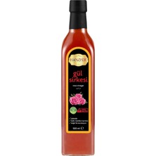 Vera Concept Store Gül Sirkesi 500 ml Doğal Fermantasyon Içilebilir Katkısız Cam Şişe
